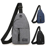 Canvas Shoulder Bag Crossbody Chest Pack Daily Messenger Fanny Pack