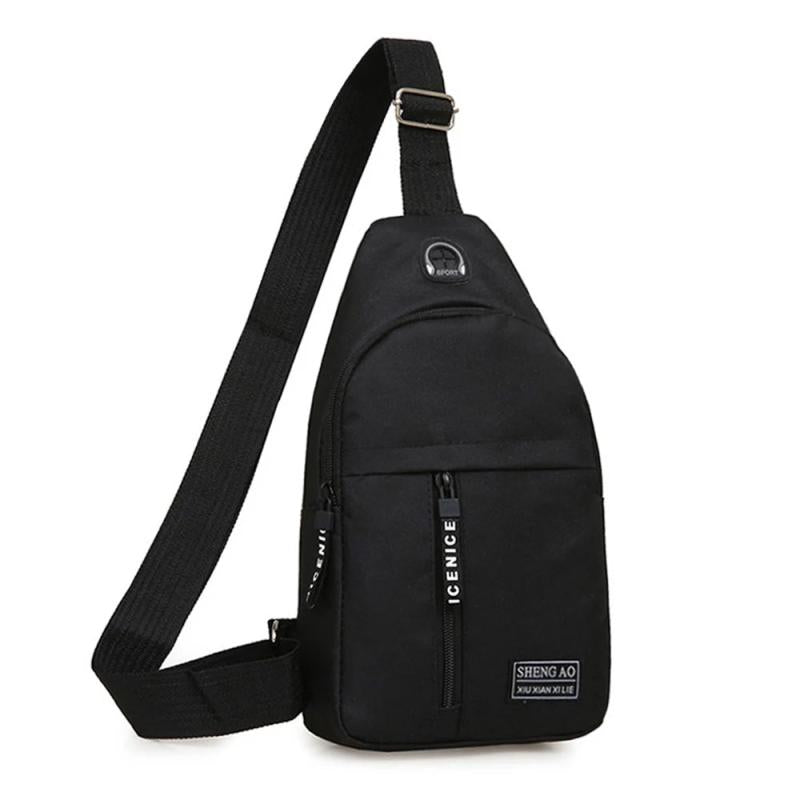 Canvas Shoulder Bag Crossbody Chest Pack Daily Messenger Fanny Pack