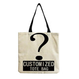 Snowman Print Shoulder Bag Christmas Gift Tote Bag Shopping Bags Travel