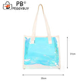 Clear Waterproof PVC Totes - Travel Shoulder Bags
