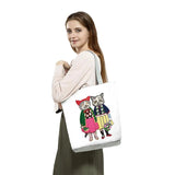 Cat Women Handbags Print Lady Totes Big Capacity Shoulder Bag