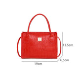 Crocodile Crossbody Bag Women Shoulder Handbag High Ladies Tote Bag