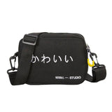 Canvas Small Square Bag Women's Handbag Mobile Phone Shoulder