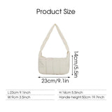 Quilted Cotton Padded Shoulder Bag for Women