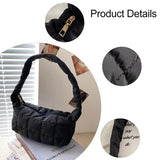 Quilted Cotton Padded Shoulder Bag for Women