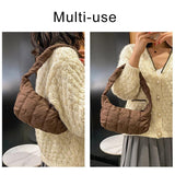 Quilted Cotton Padded Shoulder Bag for Women
