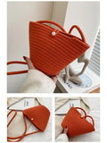 Bohemian Wove Female Shoulder Crossbody Bag Crochet Knitting Handbag
