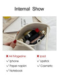 Bohemian Wove Female Shoulder Crossbody Bag Crochet Knitting Handbag