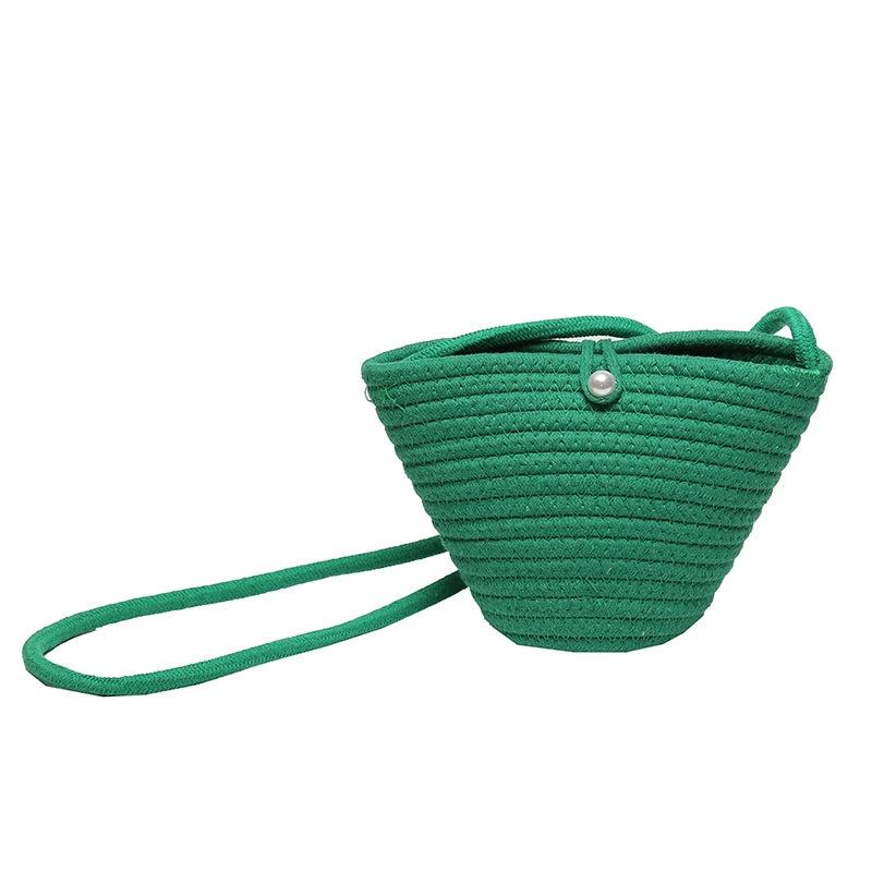 Bohemian Wove Female Shoulder Crossbody Bag Crochet Knitting Handbag