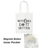 Witches Do It Better Canvas Bag Shoulder Tote Handbag