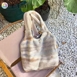 Vintage Women Tote Bag Large Capacity Handbag for Autumn Winter