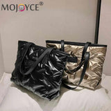 Nylon Cotton-padded Bag Large Capacity Top-handle Soft Zipper Portable