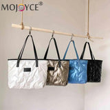 Nylon Cotton-padded Bag Large Capacity Top-handle Soft Zipper Portable