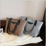 Large Capacity Cotton Hemp Shoulder Bag for Women