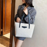Large Capacity Cotton Hemp Shoulder Bag for Women