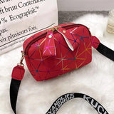 Summer PU Leather Shoulder Messenger Bag Small Zipper Crossbody Bags