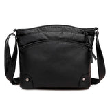 Casual PU Leather Handbag Solid Mother Shoulder Crossbody Bag