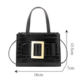 Women's Crocodile Pattern Shoulder Crossbody Bag