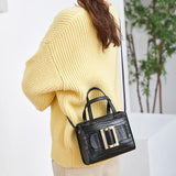 Women's Crocodile Pattern Shoulder Crossbody Bag