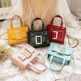 Women's Crocodile Pattern Shoulder Crossbody Bag