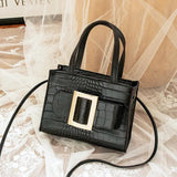 Women's Crocodile Pattern Shoulder Crossbody Bag