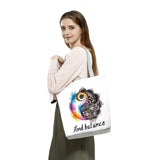 Totem Peace Tai Chi Print Tote Bag for Outdoor Travel