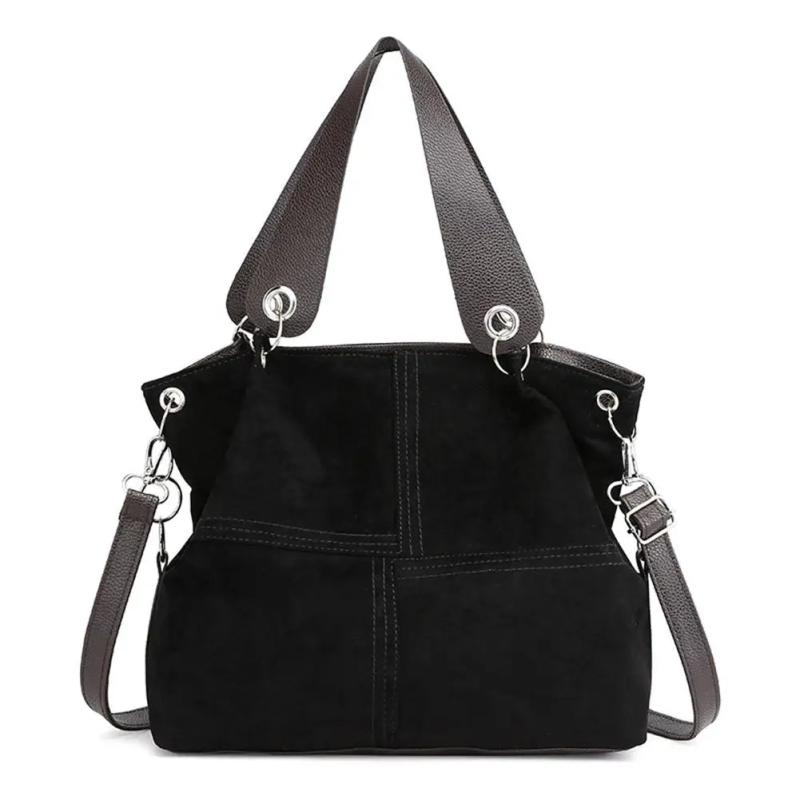 Corduroy Leather Shoulder Messenger Handbag for Women