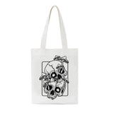 Skull Hip Hop Gothic Shopper Bag Street Canvas Shoulder Bag