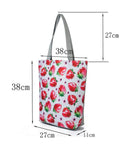 Miyahouse Strawberry Tote Bag Large Capacity Print Shoulder Bag