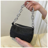 Sparkling Diamond Crossbody Messenger Bag
