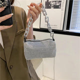 Sparkling Diamond Crossbody Messenger Bag