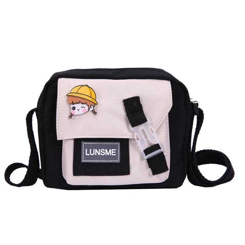Nylon Women Bag Small Square Bag Student Handbag Shoulder Messenger Bag