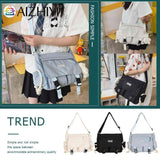 Japanese Harajuku Crossbody Bag Nylon Messenger Pouch Soft Student Tutorial