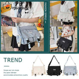 Japanese Harajuku Crossbody Bag Nylon Messenger Pouch for Travel