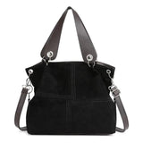 Soft Corduroy Leather Zipper Shoulder Handbag Large Capacity Casual Lady Tote