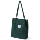 Corduroy Women Bag Large Capacity Shopping Bags Literature Youth Handbags