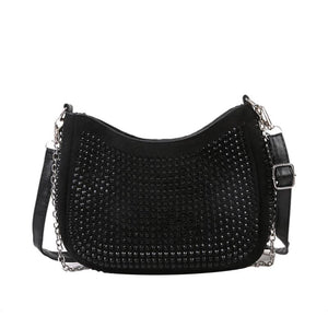 Retro Style Rhinestone Handbag Mini Shoulder Bag