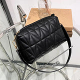 Embroidered Bag Rhombic Chain Small Fresh Shoulder Messenger Bag
