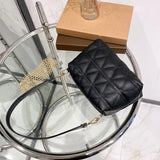 Embroidered Bag Rhombic Chain Small Fresh Shoulder Messenger Bag