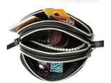 Women Crossbody Bag Small Lady Handbag Purse Shoulder Messenger Three Layer