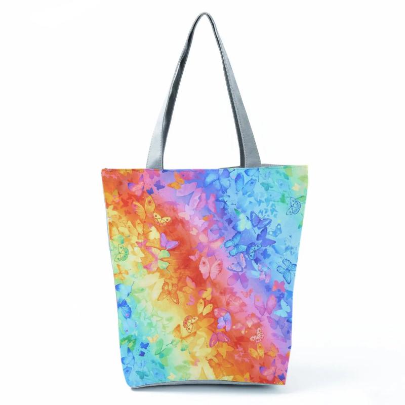 Bright Printed Handbags For Women Large Capacity Shoulder Bags