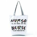 Nurse Print Handbags Eco Reusable Shoulder Bag