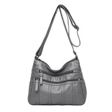 Retro Women PU Leather Shoulder Pouch Crossbody Handbag