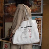 Harajuku Shoulder Bag Canvas Tote Reusable Eco Handbag