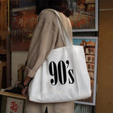 Harajuku Shoulder Bag Canvas Tote Reusable Eco Handbag