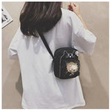 Women Nylon Shoulder Bag Small Cross Body Cartoon Tote Handbags