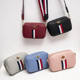 Famous Women Composite Messenger Bag Bee Diamonds Panelled Leather Handbag