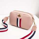 Famous Women Composite Messenger Bag Bee Diamonds Panelled Leather Handbag
