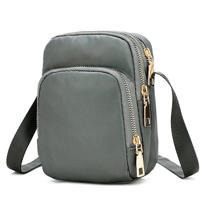 Nylon Mini Shoulder Bag for Women Crossbody Handbag