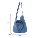 Denim Shoulder Bag Casual Female Handbag Eco-Friendly Canvas Crossbody